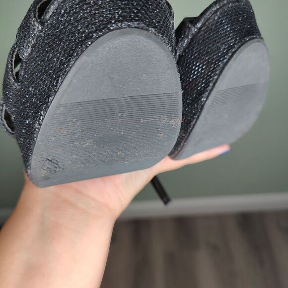 Qupid Sparkle Stiletto Heels  - Picture 7 of 13